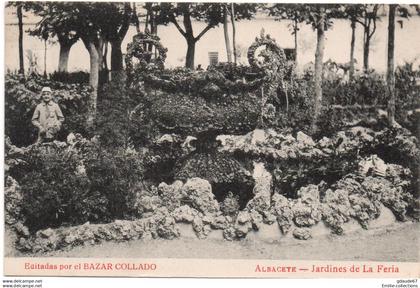 ALBACETE - JARDINES DE LA FERIA - EDITAS POR EL BAZAR COLLADO