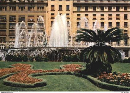 72416586 Barcelona Cataluna Plaza de Cataluna Fontana Springbrunnen