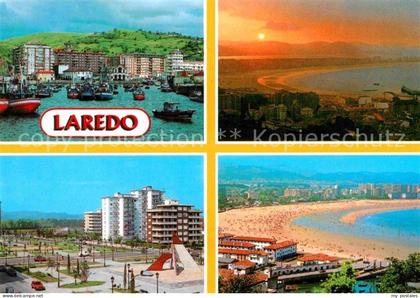 72696750 Laredo Spanien Hafen Sonnenuntergang Strand Hotels