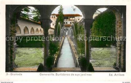 72956865 Granada Andalucia Generalife Surtidores de sus jardines Granada Andaluc