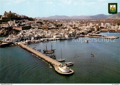 73714502 Ibiza Islas Baleares Puerto de Ibiza Fliegeraufnahme Ibiza Islas Balear