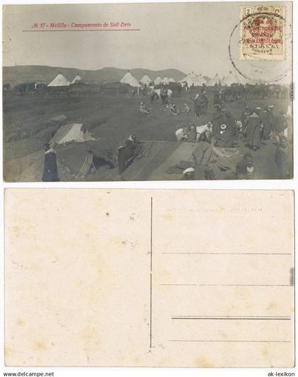 Melilla Melilla Mřič Mritch مليلية‎, Campamento de Sidi Dris 1918