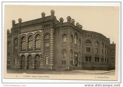 España Cadiz POSTCARD ca 1900 Gran Teatro Falla