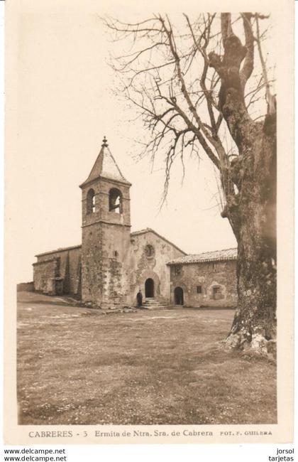 POSTAL    CABRERES  -BARCELONA  - ERMITA DE NTRA, SRA. DE CABRERA