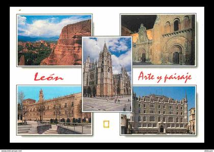 Espagne - Espana - Castilla y Leon - Leon - Multivues - CPM - Voir Scans Recto-Verso