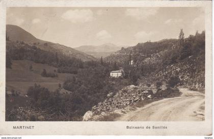 POSTAL DE MARTINET DEL BALNEARIO DE SANILLES DEL AÑO 1931- LLEIDA-LERIDA