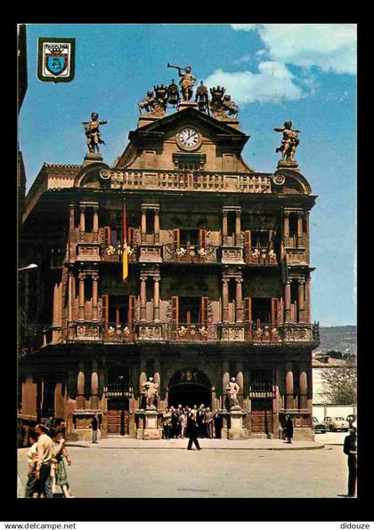 Espagne - Espana - Navarra - Pamplona - Fachada principal del Ayuntamiento - Façade principaledu Hôtel de Ville - CPM -