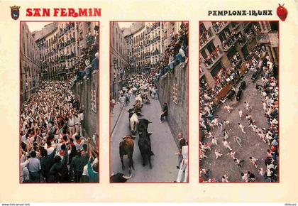 Espagne - Espana - Navarra - Pamplona - Multivues - Sanfermines - San Fermin - CPM - Voir Scans Recto-Verso