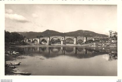 POSTAL   ORENSE  -GALICIA  - PUENTE SOBRE EL RIO MIÑO