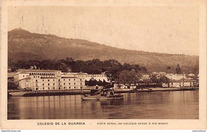 España - PONTEVEDRA (Gal.) Colégio de la Guardia - Vista geral do Colegio desde o Rio Minho