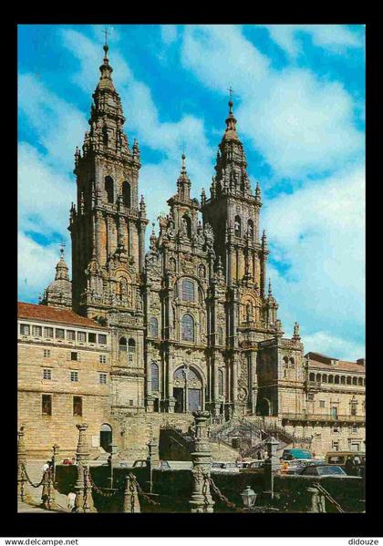 Espagne - Espana - Galicia - Santiago de Compostela - Catedral - Fachada del Obradoiro  - Cathédrale - CPM - Voir Scans