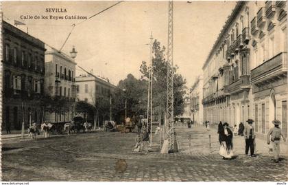 CPA Espagne SEVILLA - Calle de los Reyes Catolicos (303906)