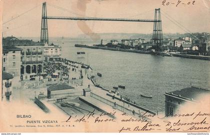 ESPAGNE - Bilbao - Puente Vizcaya - Carte Postale Ancienne