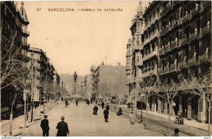 CPA Espagne Barcelona - Rambla de Cataluna (282312)