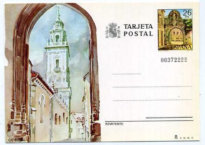 EENTIER POSTAL Lugo. Catedral.