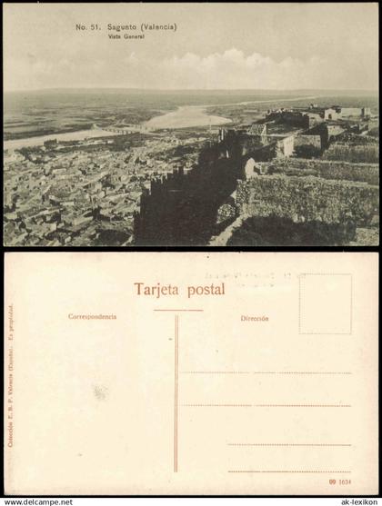 Valencia València Umland-Ansicht Vista General Sagunto (Valencia) 1910