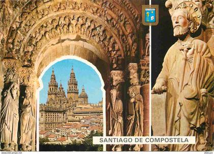 Espagne - Espana - Galicia - Santiago de Compostela - Catedral - Multivues - CPM - Voir Scans Recto-Verso