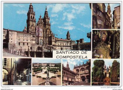 Santiago de Compostela old postcard not travelled bb160425