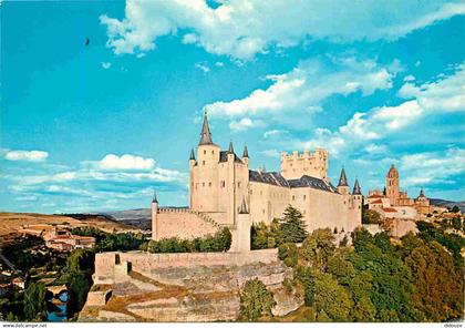 Espagne - Espana - Castilla y Leon - Segovia - El Alcazar y la Catedral - CPM - Voir Scans Recto-Verso