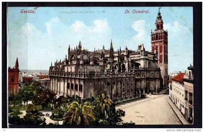 Espagne - Sevilla - La Catedral - Colorisée