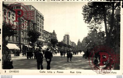 ASTURIAS. OVIEDO. CALLE URIA Y PASEO.