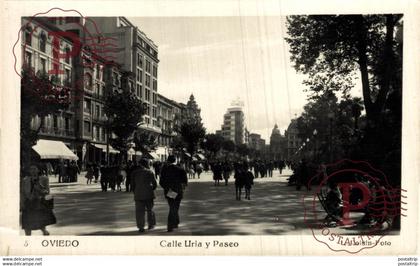 Oviedo Calle Uria y Paseo   ASTURIAS  ESPAÑA