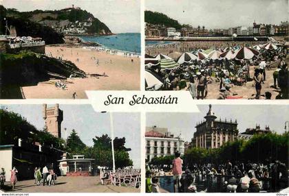 Espagne - Espana - Pais Vasco - San Sebastian - Multivues - CPSM format CPA - Voir Scans Recto-Verso