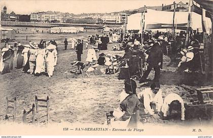 España - SAN SEBASTIÁN Guipúzcoa - Escenas de Playa - Ed. M. D. 158