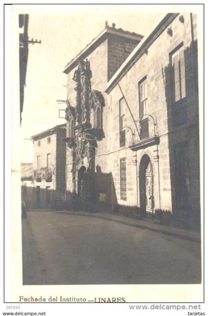 POSTAL   LINARES -JAÉN  -ESPAÑA  -FACHADA DEL INSTITUTO