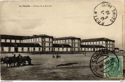 CPA Espagne La Coruna - Campo de la Estrada (282400)