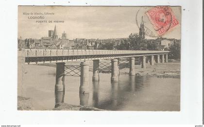 LOGRONO PUENTE DE HIERRO 1908