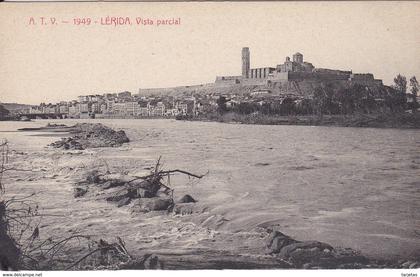 ATV 1949 POSTAL DE LERIDA DE UNA VISTA PARCIAL (ANGEL TOLDRA) (LLEIDA)