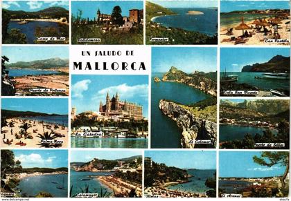 CPA Espagne-Mallorca-Un Saludo de Mallorca (323496)