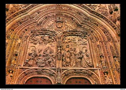 Espagne - Espana - Castilla y Leon - Salamanca - Catedral Nueva - Puerta principal - Nacimiento y adoracion de los Reyes