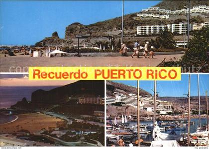 72518404 Puerto Rico Gran Canaria Hafen Strand Nachtaufnahme Puerto Rico Gran Ca