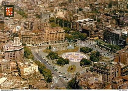 72927661 Barcelona Cataluna Plaza Cataluna vista aerea