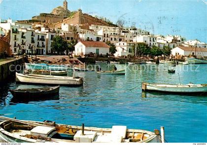 73607681 Ibiza Islas Baleares Detalle del Puerto y Catedral Ibiza Islas Baleares