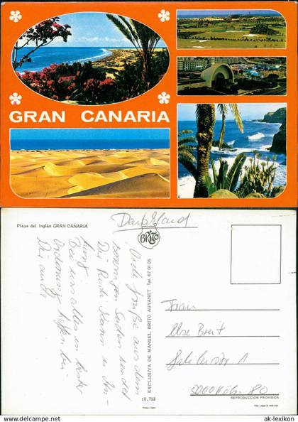 Gran Canaria Playa del Inglés GRAN CANARIA (Mehrbildkarte) 1975