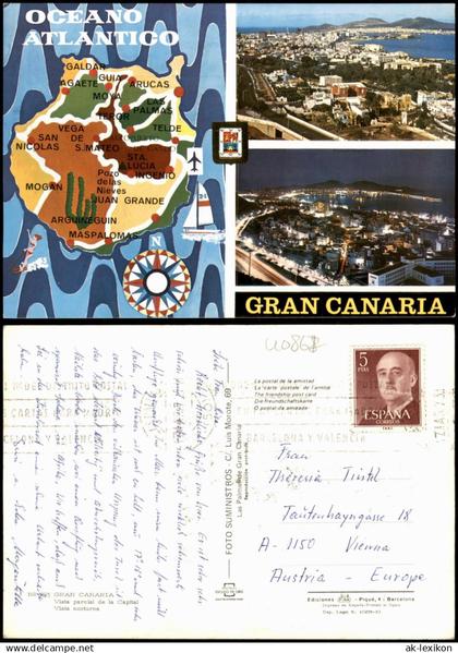 Postales Gran Canaria Gran Canaria Kanarische Inseln Mehrbildkarte 1987