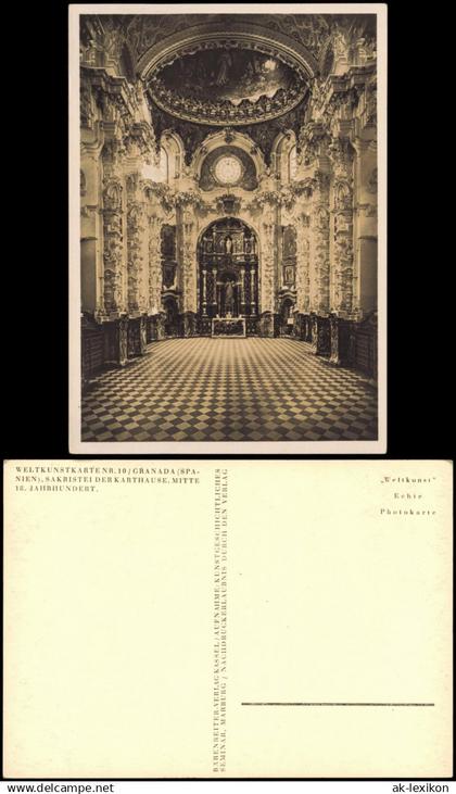 Postales Granada Granada Sakristei der Karthause 1932