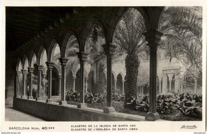 Barcelona - Claustro de la Iglesia de Santa Ana