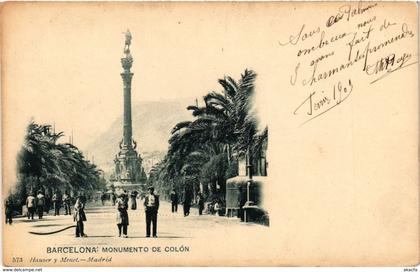 CPA Espagne Barcelona - Monumento de Colon (282860)