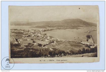 Old Postcard from Ceuta - General View