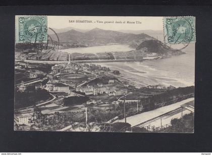 Tarjeta San Sebastian Vista general 1909