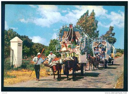 62136 / Andalucía - ROMERIA DEL ROCIO - cow donkey car Spain Espana Spanien Espagne USED 1962 - 5 TO Bulgaria