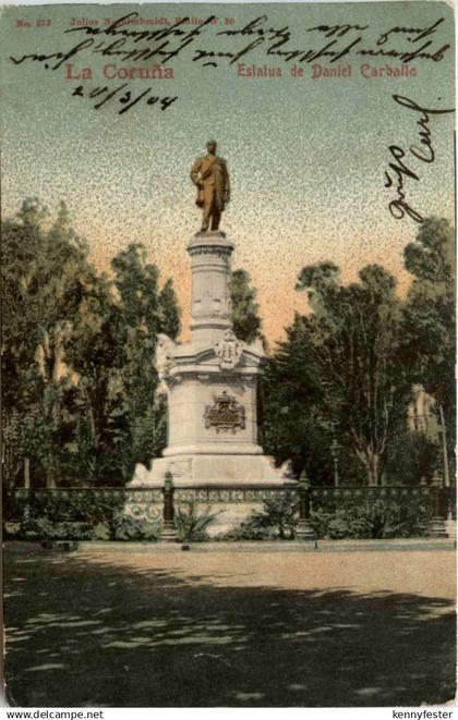 La Coruna - Estatua de Daniel Carballo