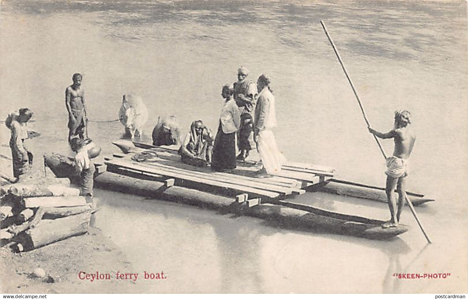 SRI LANKA - Ceylon ferry boat - Publ. Skeen