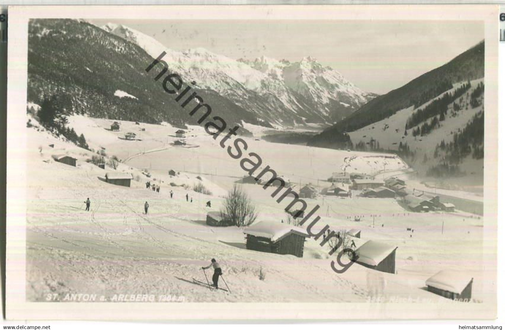 St. Anton am Arlberg - Schnee - Foto-Ansichtskarte - Verlag Risch-Lau Bregenz