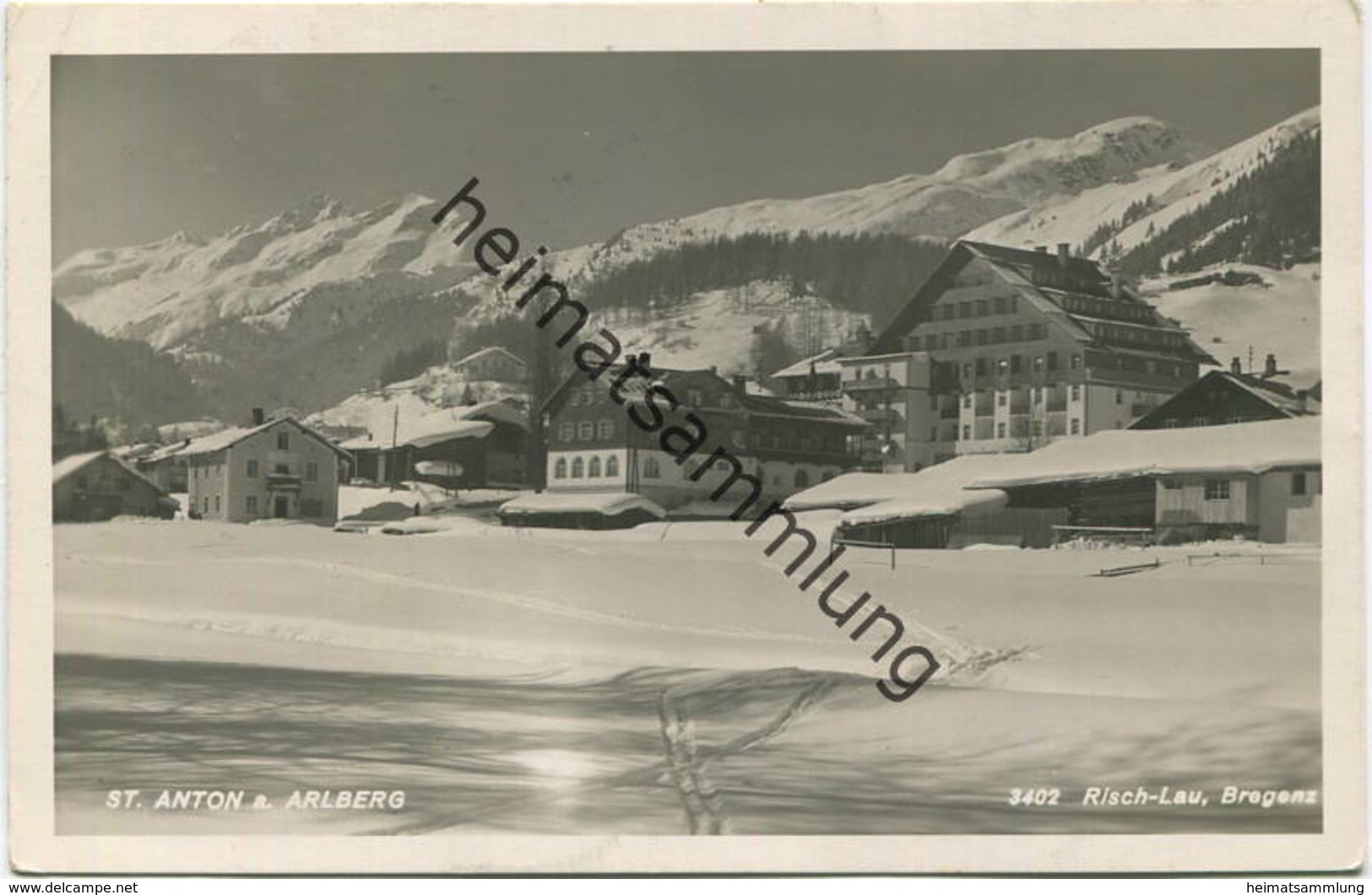 St. Anton - Foto-AK - Verlag Risch-Lau Bregenz gel. 1932