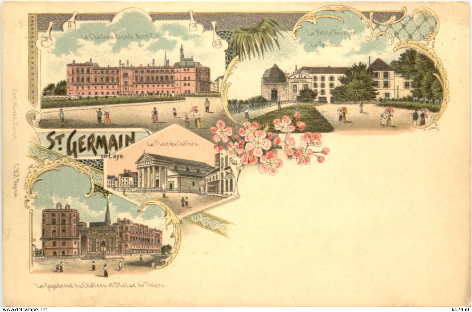 St. Germain en Laye - Litho